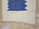 Handmade Custom Moroccan Rug – Beni Ourain Wool Berber Carpet with Blue & Purple Trellis Design | Modern Moroccan Area Rug by 100kends