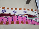 Custom Pink Moroccan Wool Runner Rug – Handwoven Berber Carpet for Hallways – Abstract Moroccan boho Design – Made to Order Rug by 100kends