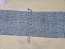Custom Wool Moroccan Runner Rug – Handwoven Black & White Berber Hallway Carpet – Long Tribal Rug with Optional Fringes by 100kends