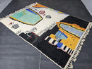 Custom Moroccan Wool Rug – Handmade Berber Boho Abstract Carpet – Geometric Colorful Tufted Living Room Rug – Modern Tribal Art by 100kends