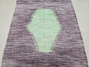 Handmade Moroccan Wool Rug – Modern Berber Purple Area Rug with Green Accent, Beni Ourain Style Carpet for Living Room or Bedroom Décor