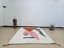 Custom Moroccan Wool Rug – Handmade Abstract Berber Carpet in Boho Geometric Design – Colorful Wool Area Rug – AnySize Available by 100kends