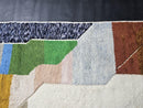 Colorful Abstract Wool Mrirt Rug, Modern Moroccan Mrirt Carpet, Handmade Multicolor Area Rug, Custom Vibrant Boho Wool Rug from 100kends