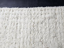 Custom Moroccan Mrirt Rug - Handwoven White Wool Rug - Fluffy Moroccan Area Rug - Plush Wool Living Room Rug - Boho Handmade Wool Carpet