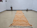 Handmade Moroccan Runner Rug – Earthy Tone Wool Hallway Rug, Boho Rustic Carpet, Custom Entryway & Farmhouse Long Runner rug by 100kends
