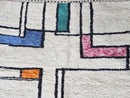 Custom Moroccan Mrirt Rug | Abstract Wool Handmade Berber Rug | Geometric Modern Area Rug | Boho Colorful Designer Carpet by 100kends