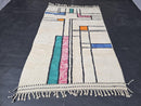 Custom Moroccan Mrirt Rug | Abstract Wool Handmade Berber Rug | Geometric Modern Area Rug | Boho Colorful Designer Carpet by 100kends