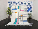 Custom Moroccan Mrirt Rug | Abstract Wool Handmade Berber Rug | Geometric Modern Area Rug | Boho Colorful Designer Carpet by 100kends