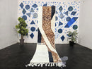 Custom Moroccan Runner Rug - Abstract Boho Hallway Rug, Handwoven Wool Narrow Rug, Neutral Earthy Decor, Unique Modern Style by 100kends