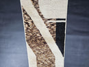 Custom Moroccan Runner Rug - Abstract Boho Hallway Rug, Handwoven Wool Narrow Rug, Neutral Earthy Decor, Unique Modern Style by 100kends