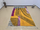 Custom Moroccan Wool Rug – Abstract Handwoven Area Carpet – Modern Berber Art Rug for Living Room or Bedroom – Made to Order by 100kends