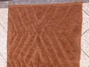 Terracotta Wool Rug – Hand Knotted Moroccan Carpet – Cozy Brown Striped Berber Decor – Plush Beni Ourain Style Wool Area Rug by 100kends