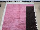 Custom Moroccan Rug – Handmade Beni Ourain Berber Wool Rug in Pink, Yellow, Brown & Blue Abstract Design – Boho Large Area Carpet by 100kend