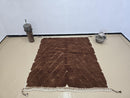 Luxurious Brown Beni Ourain Rug – Custom Handmade Moroccan Wool Area Rug – Berber Style Russet Tumbleweed Carpet by 100kends
