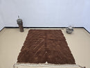 Luxurious Brown Beni Ourain Rug – Custom Handmade Moroccan Wool Area Rug – Berber Style Russet Tumbleweed Carpet by 100kends