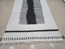Custom Beni Ourain Rug – Handmade Moroccan Wool Area Rug, Ivory & Black Contemporary Design, Custom Size Rugs, Modern Morocco Rug by 100kend