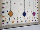 Custom Moroccan Berber Rug – Handmade Wool Beni Ourain Style Carpet with Colorful Geometric Patterns | Boho Striped Kilim Tapis Morocco