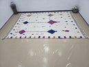 Custom Moroccan Berber Rug – Handmade Wool Beni Ourain Style Carpet with Colorful Geometric Patterns | Boho Striped Kilim Tapis Morocco
