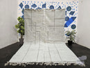 Minimalist White Moroccan Beni Ourain Rug – Handmade Wool Berber Custom Rug | Modern Shag Moroccan Area Rug | Neutral Geometric Design