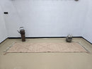 Custom Moroccan Runner Rug - Handmade Wool Narrow Rug in Beige & Cream | Geometric Berber Hallway Runner | Custom Sizes Available by 100kend
