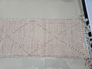Custom Moroccan Runner Rug - Handmade Wool Narrow Rug in Beige & Cream | Geometric Berber Hallway Runner | Custom Sizes Available by 100kend