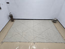 Handmade Custom Moroccan Wool Berber Rug – Gray Azilal Beni Ourain Style Carpet, Modern Checkered Rug Berber, Custom Size Rugs by 100kends