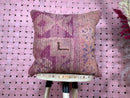 Handmade Moroccan purple Wool Pillow – Berber Tribal Decorative Cushion with Unique Patterns | 18x19 inches wool pillow by 100kends