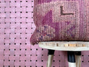 Handmade Moroccan purple Wool Pillow – Berber Tribal Decorative Cushion with Unique Patterns | 18x19 inches wool pillow by 100kends