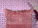 Rust Red Vintage Moroccan Wool Pillow with Textured Tribal Weave – Handmade Berber Cushion Cover – 18x19 wool moroccan pillow by 100kends