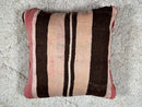 Moroccan Wool Pillow with Tribal Pattern – Handwoven Red Cushion for Boho Living Room Decor – 19x19 wool moroccan pillow cover by 100kends