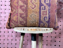 Moroccan Wool Pillow with Tribal Boho Patterns in Earthy Purple & Rust – Handmade Cushion Cover – 18x19.29 inches pillow cover