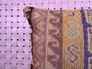 Moroccan Wool Pillow with Tribal Boho Patterns in Earthy Purple & Rust – Handmade Cushion Cover – 18x19.29 inches pillow cover