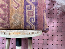 Moroccan Wool Pillow with Tribal Boho Patterns in Earthy Purple & Rust – Handmade Cushion Cover – 18x19.29 inches pillow cover