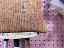 Moroccan Wool Pillow in Earthy Rust and Tan Tones with Tribal Geometric Pattern – Handmade Berber Cushion 19x19 inches pillowcase