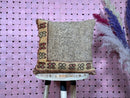 Handmade Moroccan Wool Pillow with Geometric Berber Pattern in Pink and Red – Tribal Home Décor – 16x16 inches wool pillow by 100kends