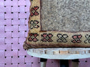 Handmade Moroccan Wool Pillow with Geometric Berber Pattern in Pink and Red – Tribal Home Décor – 16x16 inches wool pillow by 100kends