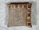 Handmade Moroccan Wool Pillow with Geometric Berber Pattern in Pink and Red – Tribal Home Décor – 16x16 inches wool pillow by 100kends