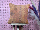 Vintage Moroccan Wool Pillow – Handwoven Tribal Kilim Cushion with Earth Tones and Rustic Charm – Berber Style – 19 x 20 inches pillow cover