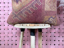 Boho Moroccan Wool Pillow with Geometric Tribal Design – Kilim Vintage Cushion Cover – Handmade 18 Inch Wool Pillow – 18x18.50 inches pillow