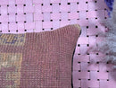 Vintage Moroccan Wool Pillow Cover with Tribal Geometric Patterns in Faded Rose and Beige - Rustic Handmade Cushion 18x19 inch pillow cover