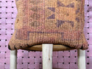 Vintage Moroccan Wool Pillow Handmade in Earthy Tones with Tribal Pattern – Square Throw Pillow 19x19 inches wool pillow cover by 100kends