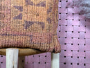 Vintage Moroccan Wool Pillow Handmade in Earthy Tones with Tribal Pattern – Square Throw Pillow 19x19 inches wool pillow cover by 100kends
