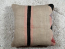 Moroccan Wool Pillow in Earthy Tones – Handwoven Rustic Boho Cushion Cover – Tribal Kilim Accent – 19x19 Inches pillowcase by 100kends