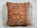 Moroccan Wool Pillow in Earthy Tones – Handwoven Rustic Boho Cushion Cover – Tribal Kilim Accent – 19x19 Inches pillowcase by 100kends