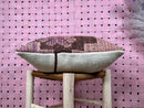 Vintage Moroccan Wool Pillow – Handwoven Kilim Cushion in Pink and Brown Geometric Pattern – Square 20x20 Inches pillow cover by 100kends