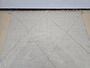 Handmade Custom Moroccan Wool Berber Rug – Gray Azilal Beni Ourain Style Carpet, Modern Checkered Rug Berber, Custom Size Rugs by 100kends
