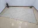 Handmade Custom Moroccan Wool Berber Rug – Gray Azilal Beni Ourain Style Carpet, Modern Checkered Rug Berber, Custom Size Rugs by 100kends