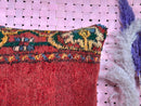Handmade Red Moroccan Wool Pillow with Berber Floral Patterns – Vintage Tribal Boho Cushion Cover – Wool Cushion 19x19 inches by 100kends