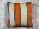 Handmade Red Moroccan Wool Pillow with Berber Floral Patterns – Vintage Tribal Boho Cushion Cover – Wool Cushion 19x19 inches by 100kends