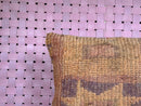 Vintage Morocan Wool Pillow with Tribal Star Design in Earthy Tones – Square Handwoven Cushion Cover – 20x20 inches pillow cover by 100kends